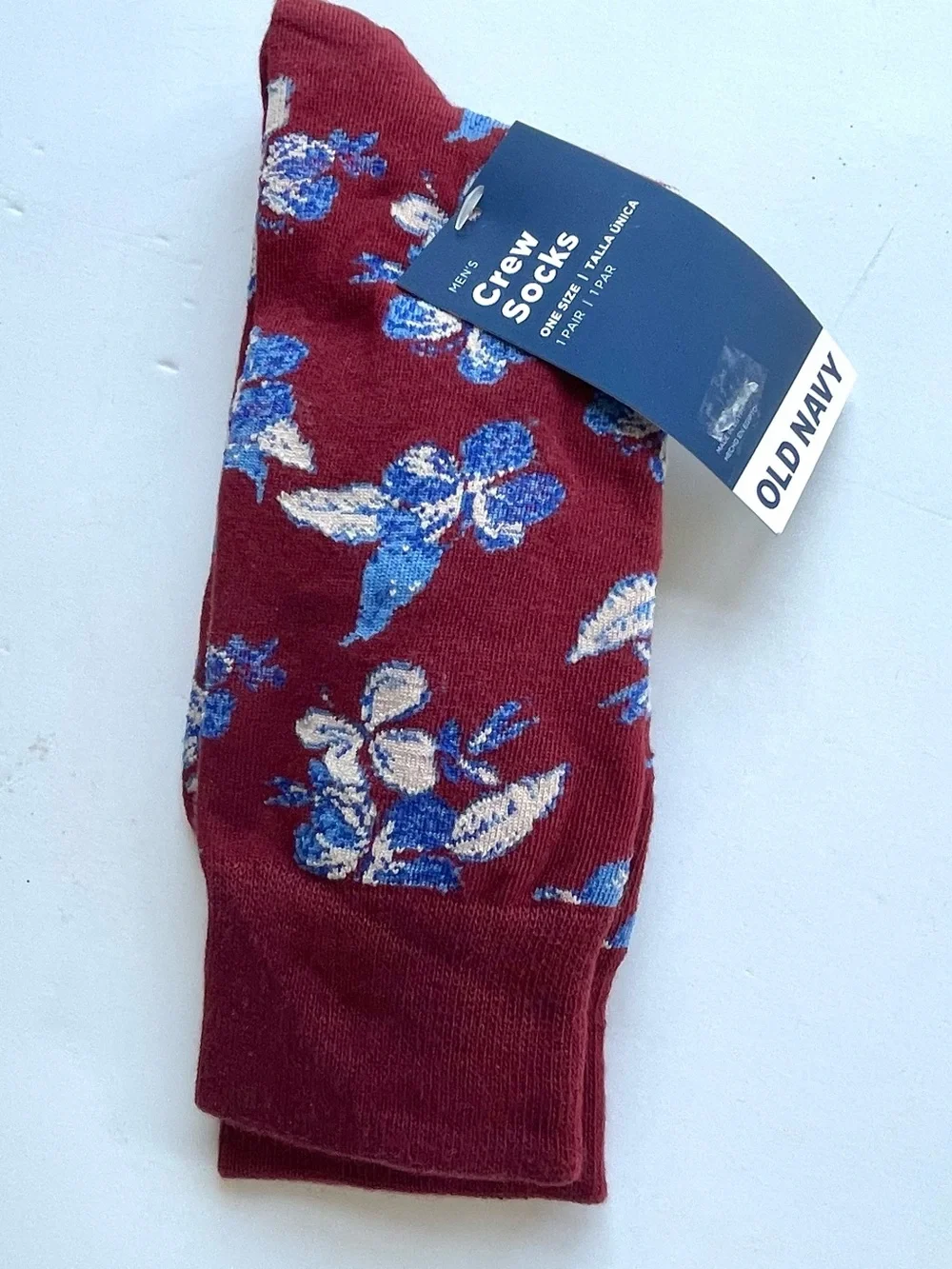 Men’s Socks Printed Novelty Crew 9 Pair One Size